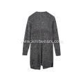 Women's Knitted AB Yarn Buttonless Cardigan